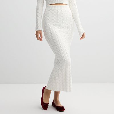 Juniors white pencil skirt best sale