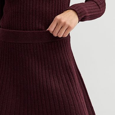 Juniors' SO® Ribbed Mini Sweater Skirt