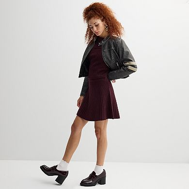 Juniors' SO® Ribbed Mini Sweater Skirt