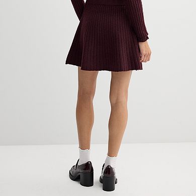Juniors' SO® Ribbed Mini Sweater Skirt