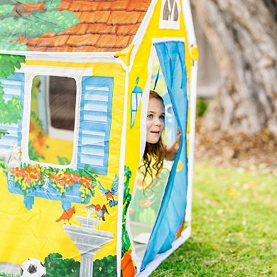 Melissa & Doug Cozy Cottage Fabric Play Tent and Storage Tote