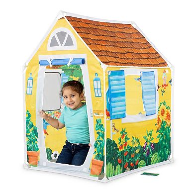 Melissa & Doug Cozy Cottage Fabric Play Tent and Storage Tote