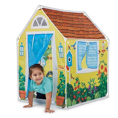 Melissa & Doug Cozy Cottage Fabric Play Tent and Storage Tote