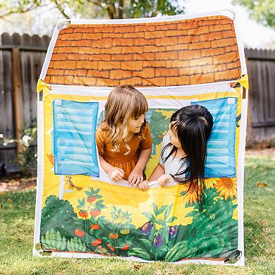 Melissa & Doug Cozy Cottage Fabric Play Tent and Storage Tote