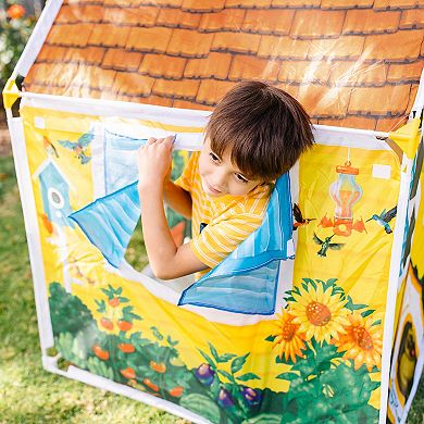 Melissa & Doug Cozy Cottage Fabric Play Tent and Storage Tote