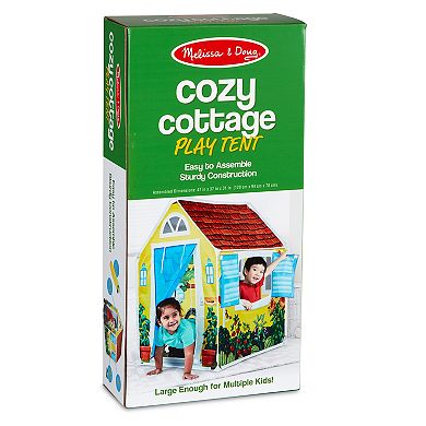 Melissa & Doug Cozy Cottage Fabric Play Tent and Storage Tote