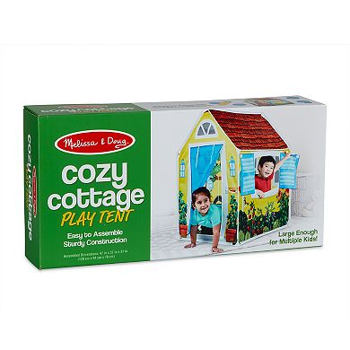 Melissa & Doug Cozy Cottage Fabric Play Tent and Storage Tote