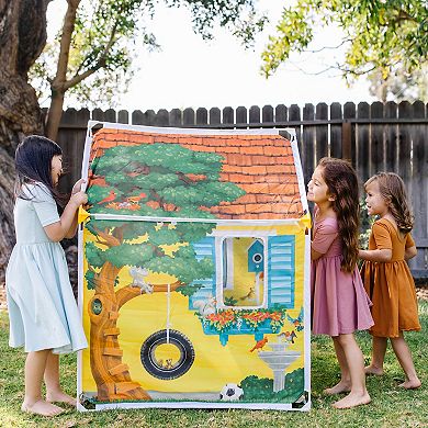 Melissa & Doug Cozy Cottage Fabric Play Tent and Storage Tote