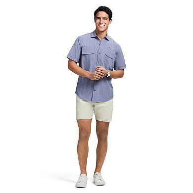 Men's IZOD Saltwater 7-Inch Flat Front Chino Shorts