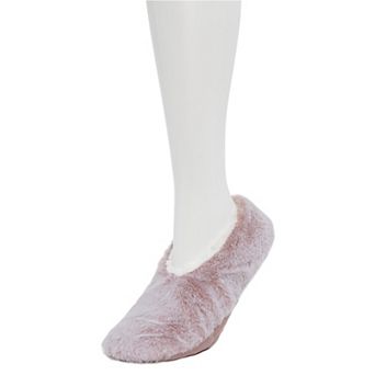 Women's Cozy Soft Faux Fur Ballerina Slipper Socks