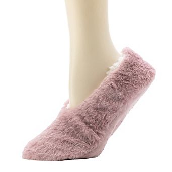Women's Cozy Soft Faux Fur Ballerina Slipper Socks