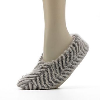 Women's Cozy Soft Faux Fur Ballerina Slipper Socks