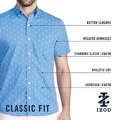 izod dress shirt size chart Men's IZOD Basic Essential Button-Down Shirt