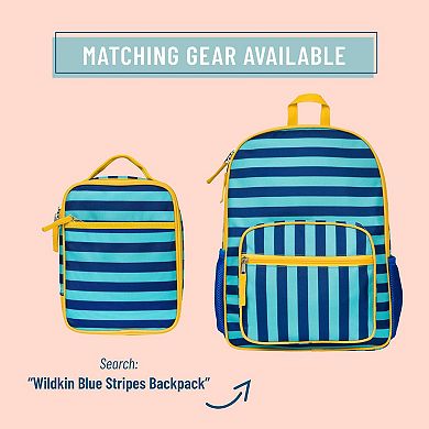 Blue Stripes Recycled Eco Lunch Bag