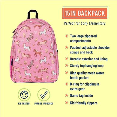 Wild Horses 15 Inch Backpack