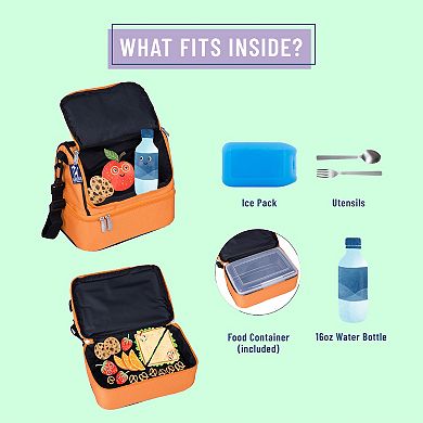Two Compartment Lunch Bag
