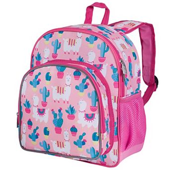 Llamas And Cactus Pink 12 Inch Backpack