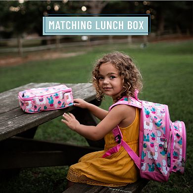 Llamas And Cactus Pink 12 Inch Backpack