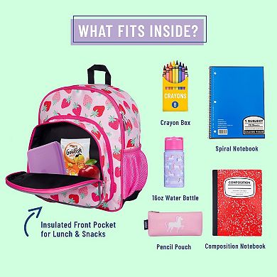 Strawberry Patch 12 Inch Backpack