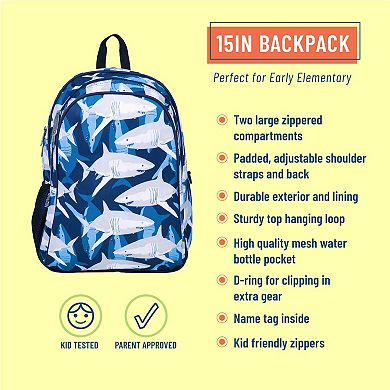 Sharks 15 Inch Backpack