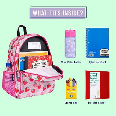 Strawberry Patch 15 Inch Backpack