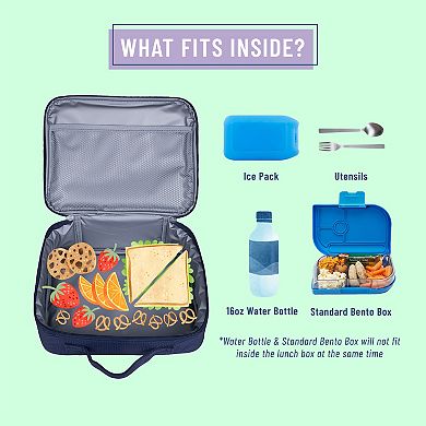 Rip-stop Blue Lunch Box