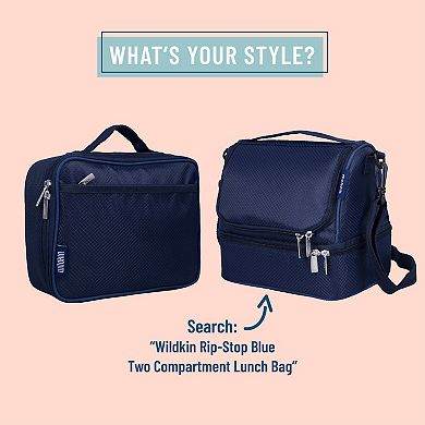 Rip-stop Blue Lunch Box