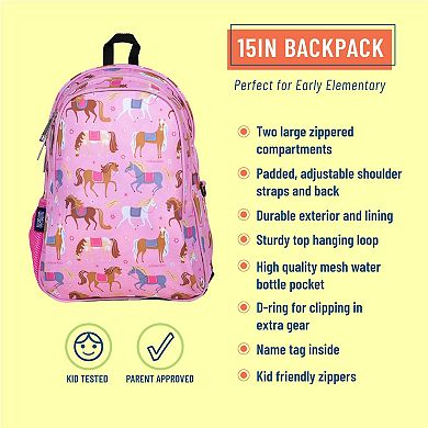 Horses 15 Inch Backpack