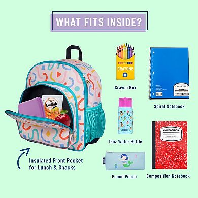 Confetti Peach 12 Inch Backpack