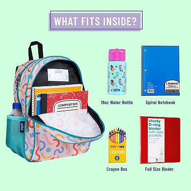 Confetti Peach 15 Inch Backpack