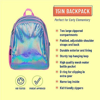 Mermaid Scales 15 Inch Backpack