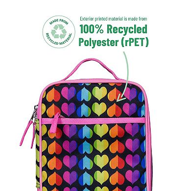 Rainbow Hearts Recycled Eco Lunch Bag