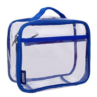 Clear W/ Blue Trim Lunch Box