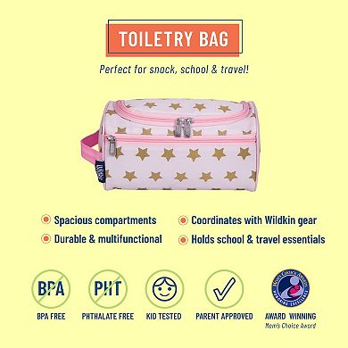 Pink And Gold Stars Toiletry Bag