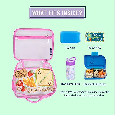Clear W/ Pink Trim Lunch Box