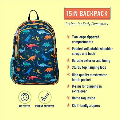Jurassic Dinosaurs 15 Inch Backpack