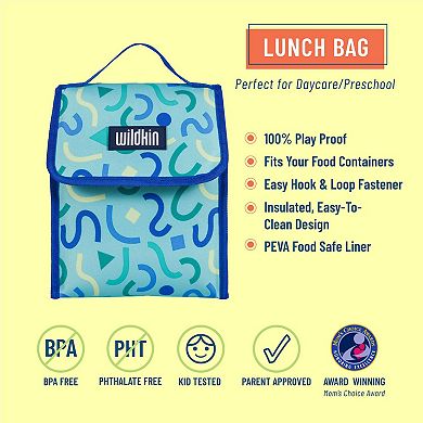 Confetti Blue Lunch Bag