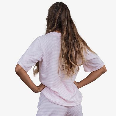 Women's Extra Soft Short Sleeve V-neck Lounge Top