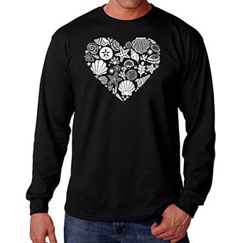 Sea Shells - Men's Word Art Long Sleeve T-shirt