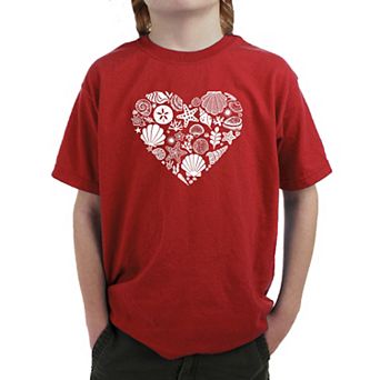 Sea Shells - Boy's Word Art T-shirt