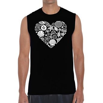Sea Shells - Men's Word Art Sleeveless T-shirt