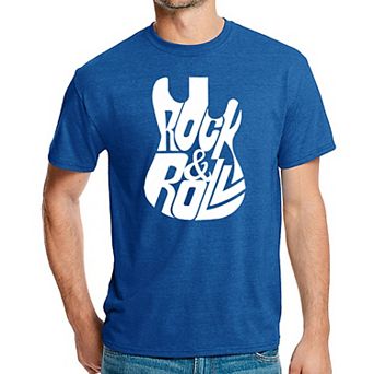 Rock And Roll Guitar - Men's Premium Blend Word Art T-shirt
