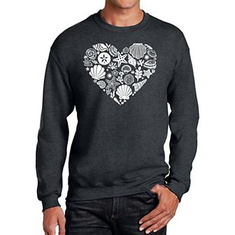Sea Shells - Men's Word Art Crewneck Sweatshirt