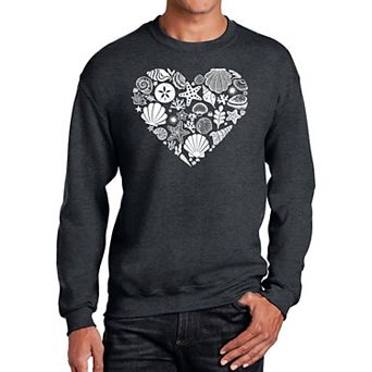 Sea Shells - Men's Word Art Crewneck Sweatshirt