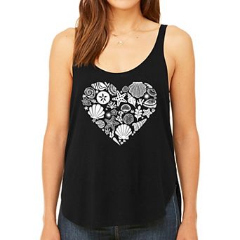 Sea Shells - Women's Premium Word Art Flowy Tank Top