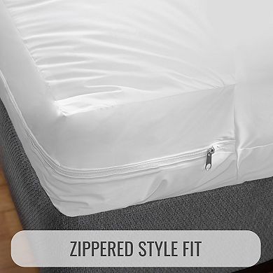 Premium Heavy Duty 100% Waterproof Fabric Zippered Mattress Protector 