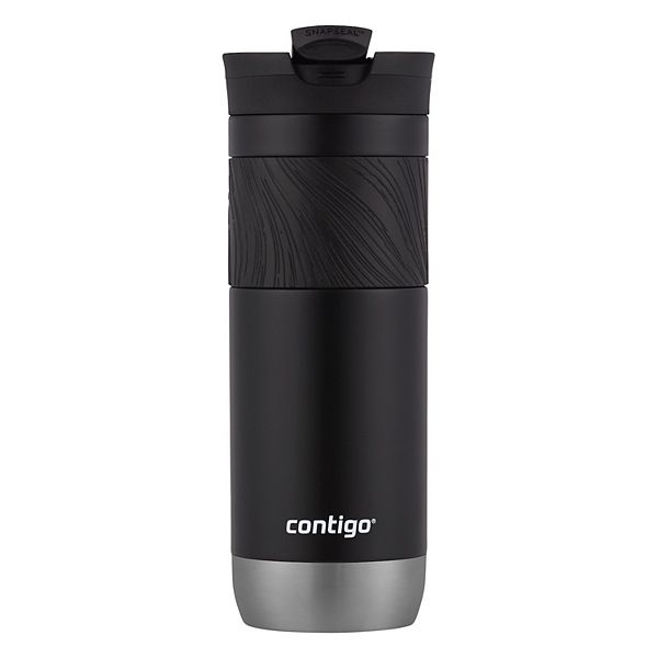 Contigo Byron 2.0 Stainless Steel Travel Mug with SNAPSEAL Lid and Grip, 20 oz. - Black