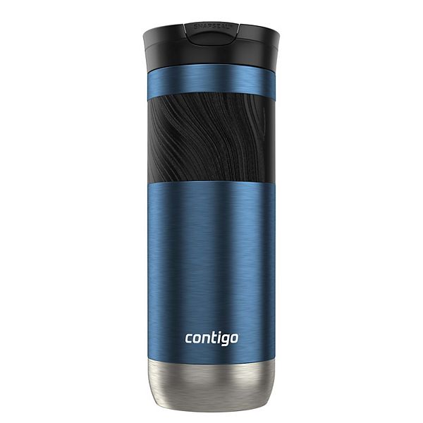 Contigo Byron 2.0 Stainless Steel Travel Mug with SNAPSEAL Lid and Grip, 20 oz. - Blue