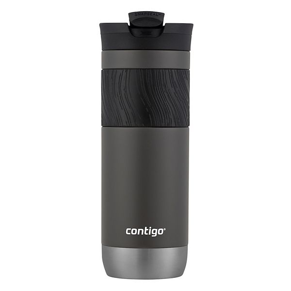 Contigo Byron 2.0 Stainless Steel Travel Mug with SNAPSEAL Lid and Grip, 20 oz. - Gray