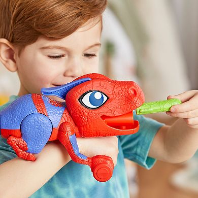 Hasbro Marvel Spidey and His Amazing Friends Dino-Webs NERF Spidey-Rex Web Launcher